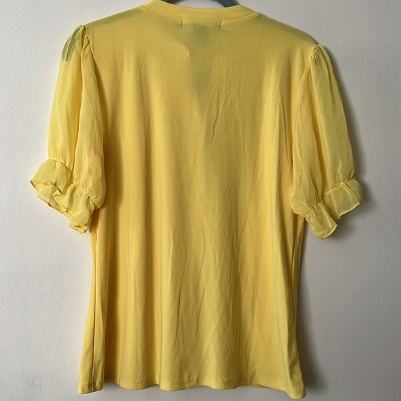 Elie McCarthy Yellow Blouse - Picture 2 of 3